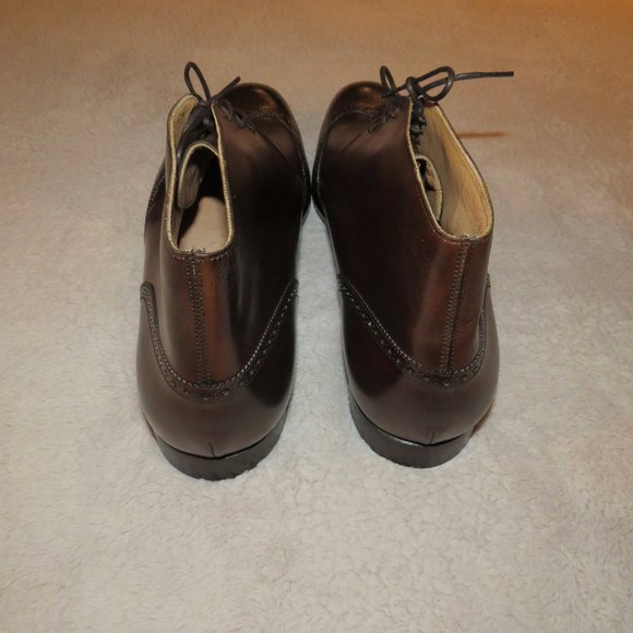 Peal & Co Leather Dark Brown Burnished Calf Wingtip Boots 13D NWB $748 main image 11